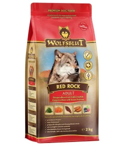 WOLFSBLUT Trockenfutter für Hunde Red Rock, Adult, Känguru & Süßkartoffeln