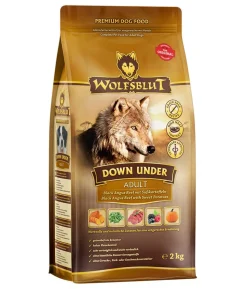 WOLFSBLUT Trockenfutter für Hunde Down Under, Adult, Black Angus & Beef