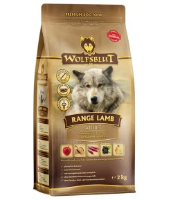 WOLFSBLUT Trockenfutter für Hunde Range Lamb, Adult, Lamm & Vollkornreis