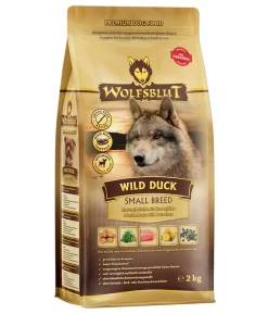 WOLFSBLUT Trockenfutter für Hunde Wild Duck, Small Breed, Ente & Kartoffeln