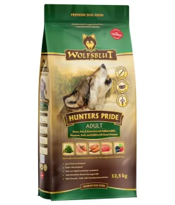WOLFSBLUT Trockenfutter für Hunde Hunters Pride, Adult, Ente & Kaninchen