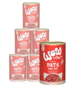 WOW® Cat Nassfutter für Katzen Adult, 6 x 400 g
