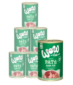 WOW® Cat Nassfutter für Katzen Adult, 6 x 400 g