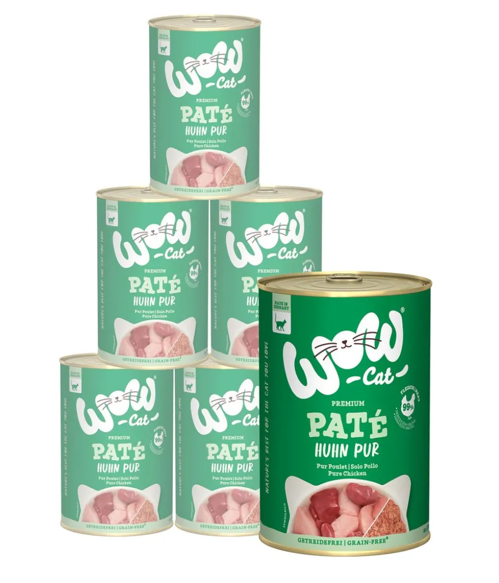 WOW® Cat Nassfutter für Katzen Adult, 6 x 400 g