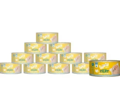 WOW® Cat Nassfutter für Katzen Premium Paté Senior, 6 x 200 g