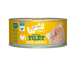WOW® Cat Nassfutter für Katzen Premium Filets, Adult, 12 x 70 g