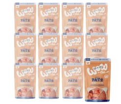 WOW® Cat Nassfutter für Katzen Premium Paté Adult, 12 x 125 g