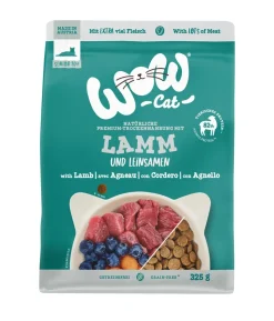 WOW® Cat Trockenfutter für Katzen Senior, Lamm & Leinsamen