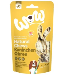 WOW® Hundesnack Natural Chews Kaninchenohren, 120 g