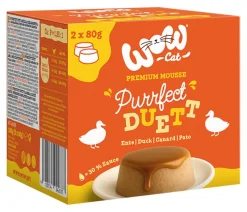 WOW® Nassfutter für Katzen Purrfect Duett Adult, 2 x 80 g