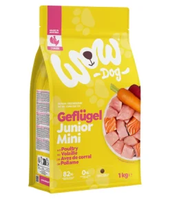 WOW® Trockenfutter für Hunde Mini Junior, Geflügel
