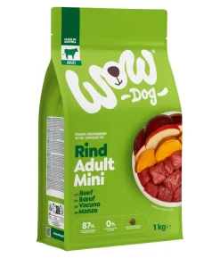 WOW® Trockenfutter für Hunde Mini Adult, Rind