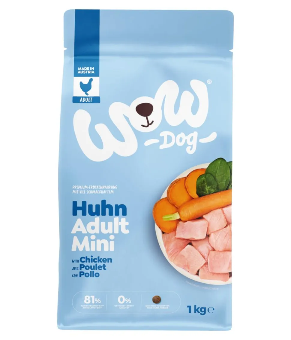 WOW® Trockenfutter für Hunde Mini Adult, Rind