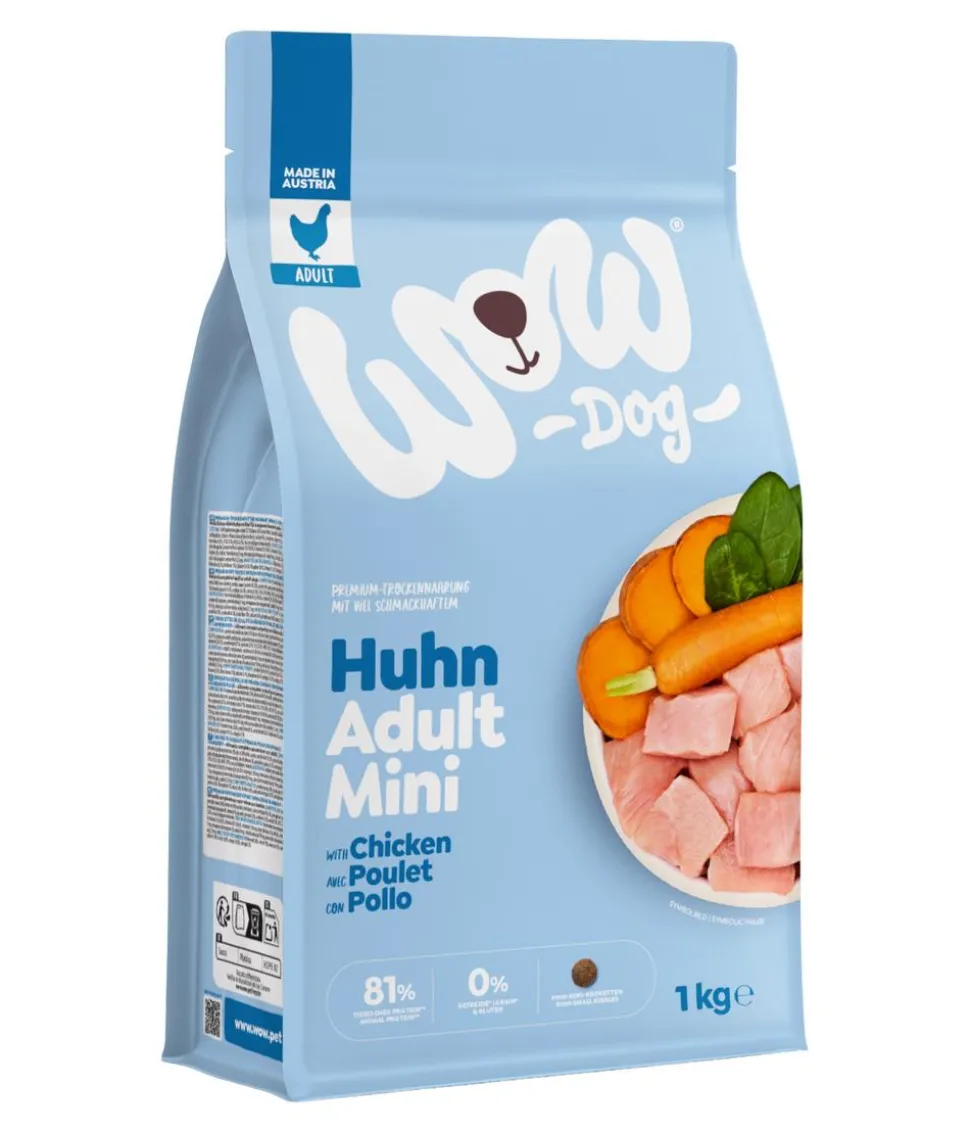 WOW® Trockenfutter für Hunde Mini Adult, Rind