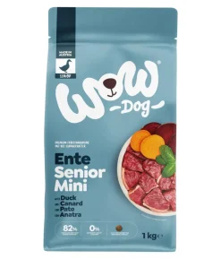 WOW® Trockenfutter für Hunde Mini Senior, Ente
