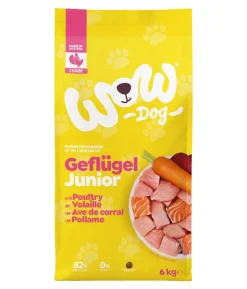 WOW® Trockenfutter für Hunde Mini Junior, Geflügel