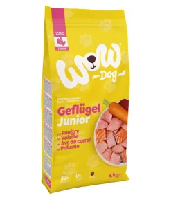 WOW® Trockenfutter für Hunde Mini Junior, Geflügel